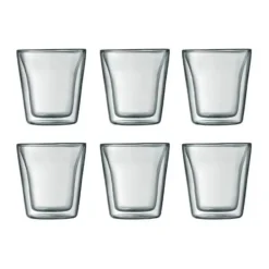 Dobbeltvægget glas - 6 stk.