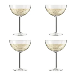 Oktett champagneskål - 4 stk.