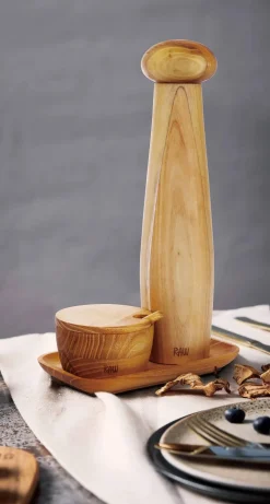 Teak Kværnsæt - 3 dele