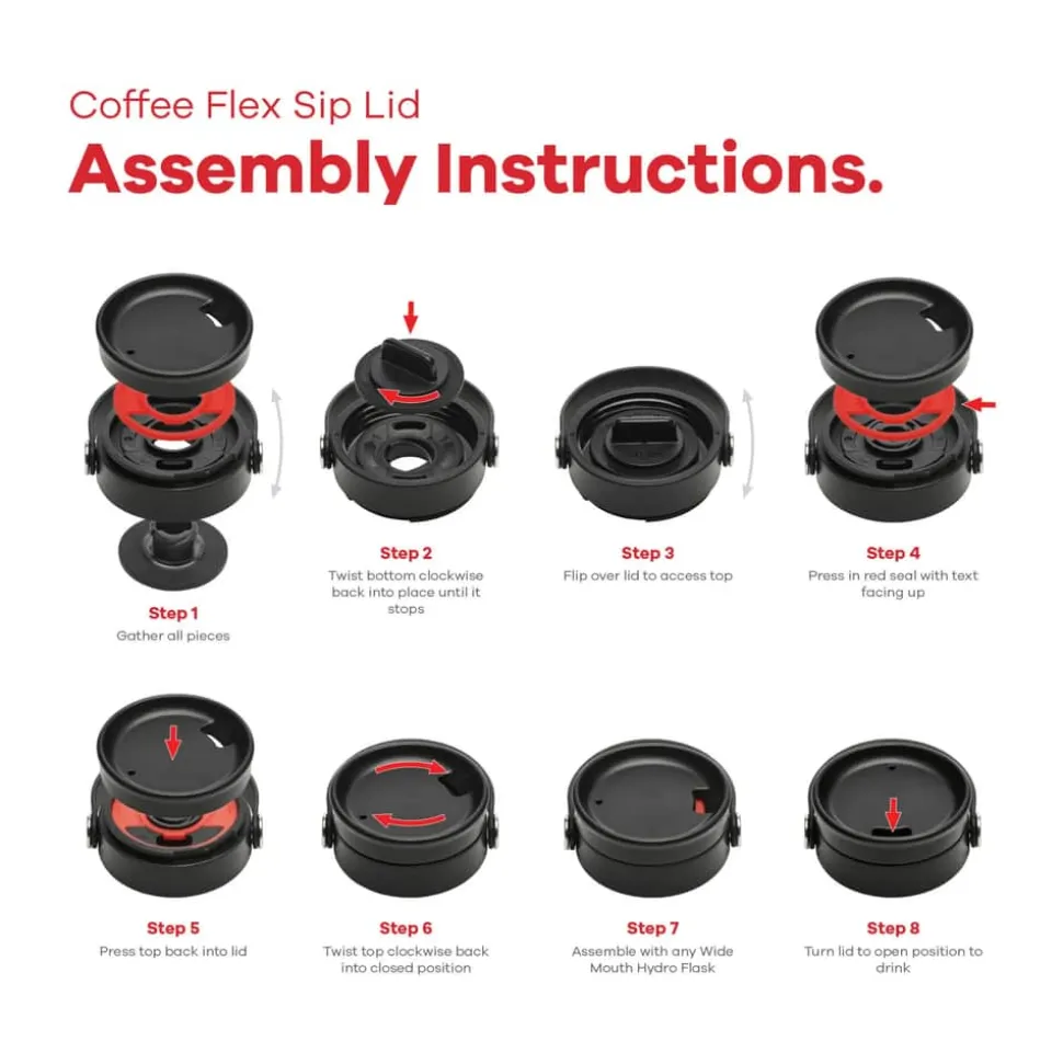 Wide Flex Sip Lid Termoflaske