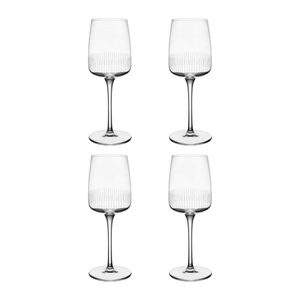 Afina Hvidvinsglas - 4 stk.