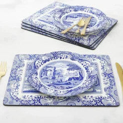 Blue Italian Dækkeserviet - 4 stk