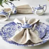 Blue Italian Servietringe - 4 stk.