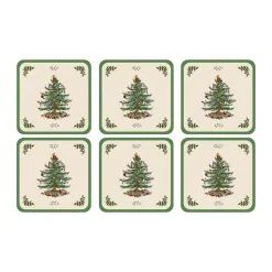 Christmas Tree Glasbrikker - 6 stk.