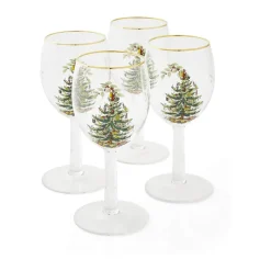 Christmas Tree Vinglas - 4 stk.