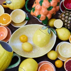 Citron Skål m. låg