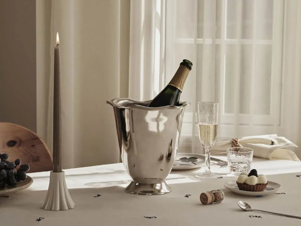 Hammered Champagneglas