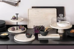 Manufacture Travertine Låg til kagefad