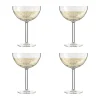 Oktett champagneskål - 4 stk.