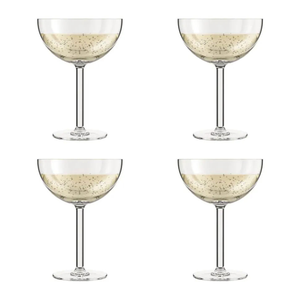 Oktett champagneskål - 4 stk.