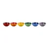 Rainbow Dyb Tallerken - 6 stk.