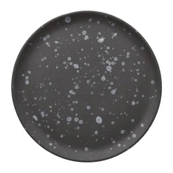Steaktallerken - Ø 28 cm - Stentøj - Sortspotted