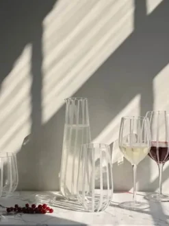 Stripe Rødvinsglas