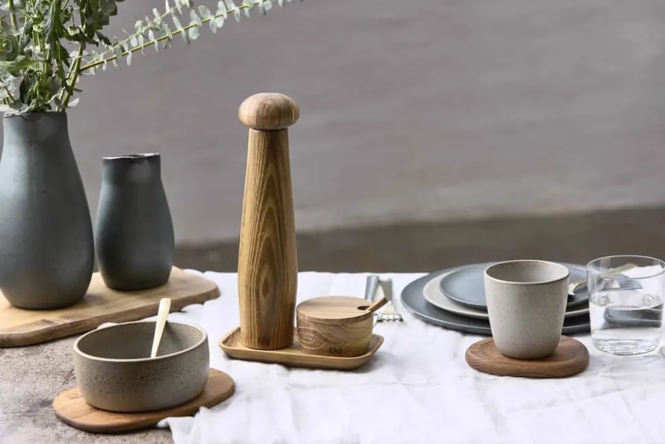 Teak Kværnsæt - 3 dele