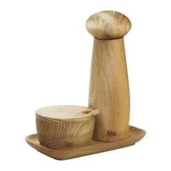 Teak Kværnsæt m. Saltkar